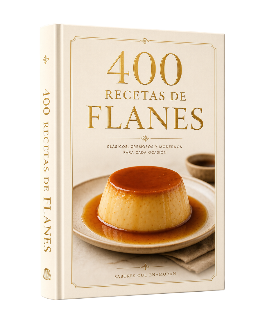 Portada de la colección 400 Recetas de Flanes